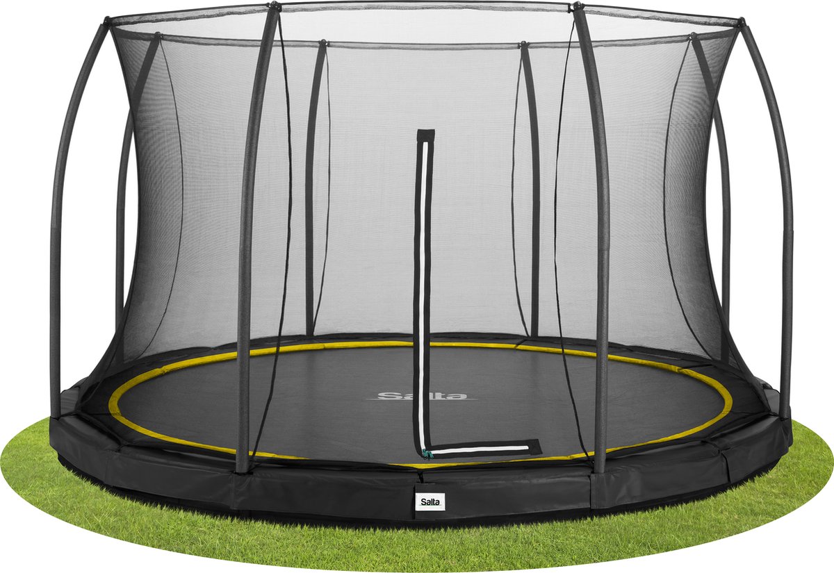 Salta Comfort Edition Ground Trampoline met Veiligheidsnet - 427 cm - Zwart