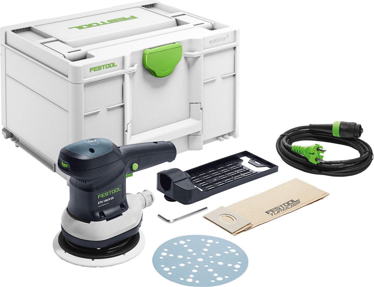 Festool ETS 150/5 EQ-Plus Excenterschuurmachine Systainer - 310W - 150mm