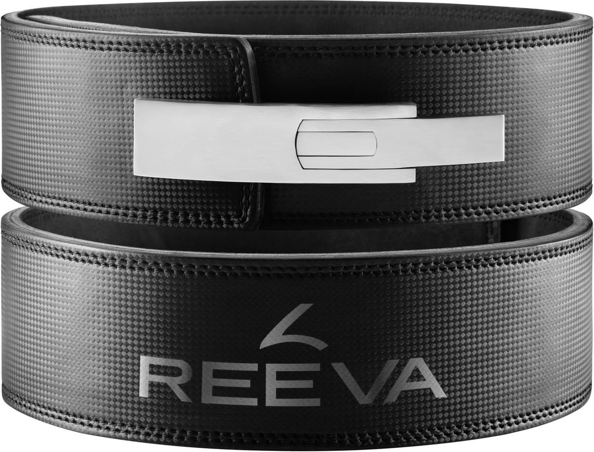 Reeva Carbon Leer Lifting Belt - Halterriem - Zwart