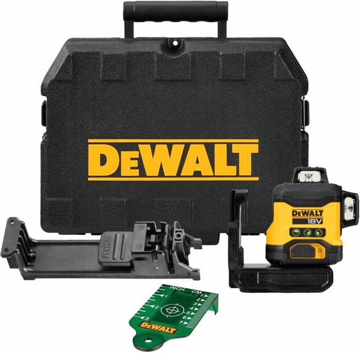 DeWALT DCLE34031N-XJ 18V Li-ion Accu Zelfnivellerende Kruislijnlaser Body - 3x360° - Groen