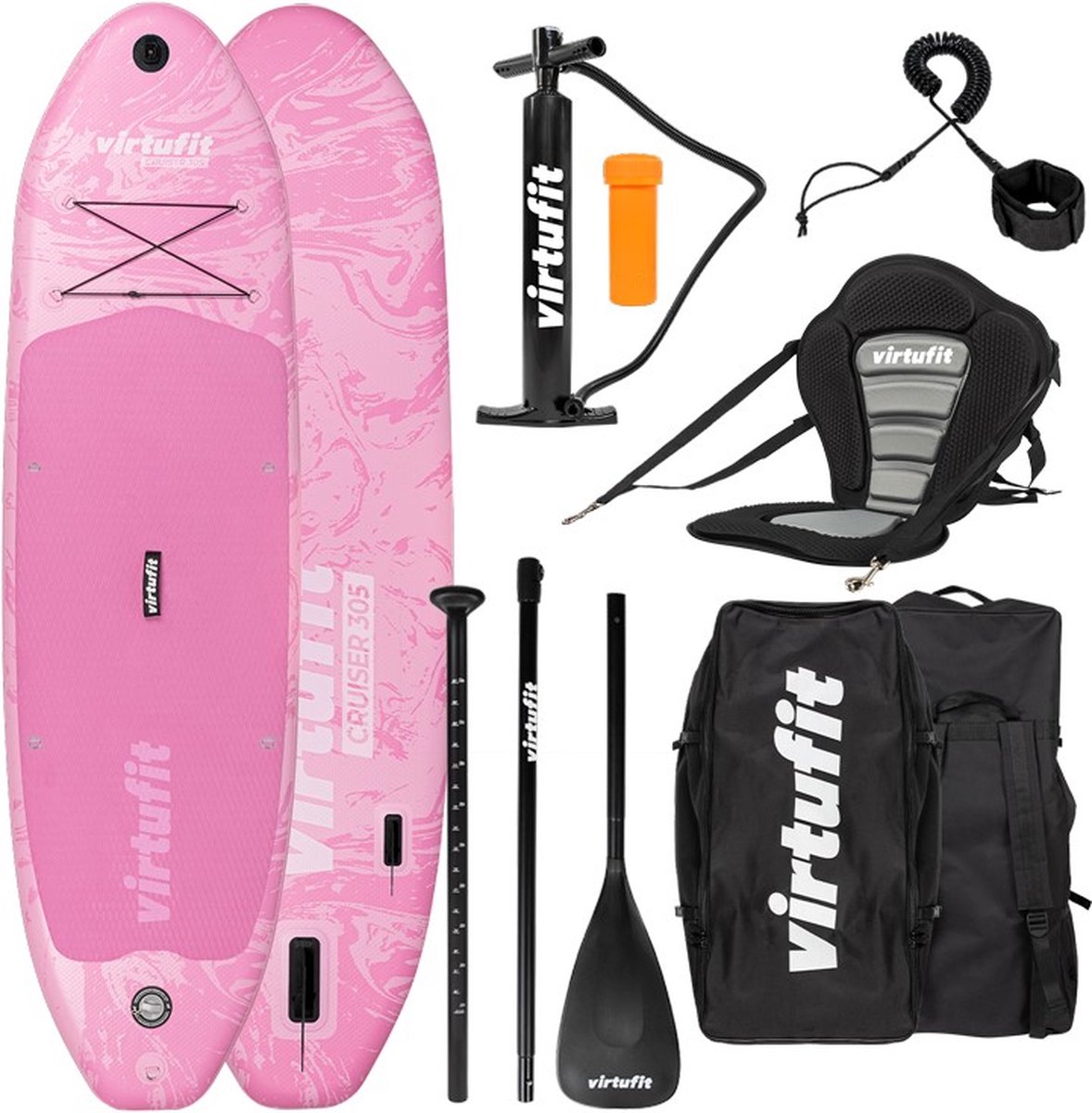 VirtuFit Supboard Cruiser 305 - Pink - Met Kajak zitje, accessoires en draagtas