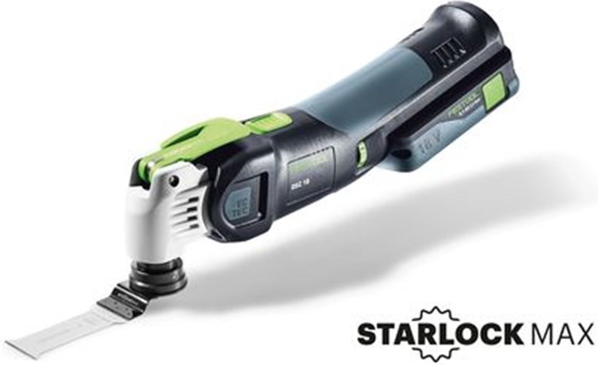 Festool VECTURO OSC 18 HPC4,0 EI-Plus 18V Li-Ion Accu Oscillerende Set (1x 4,0Ah) In Systainer - Koolborstelloos