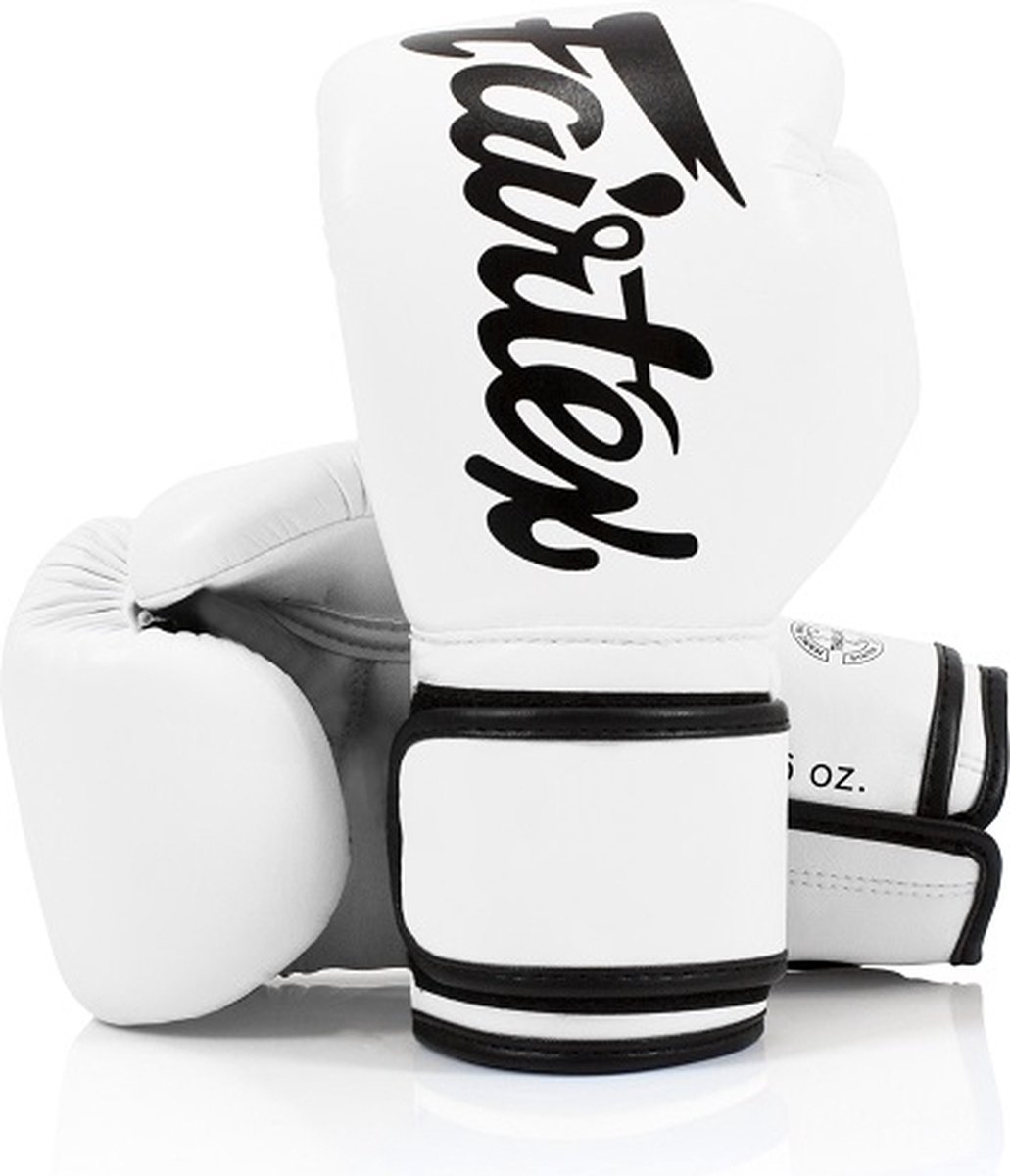 Fairtex Microfiber (Kick)bokshandschoenen - Wit - 14 oz
