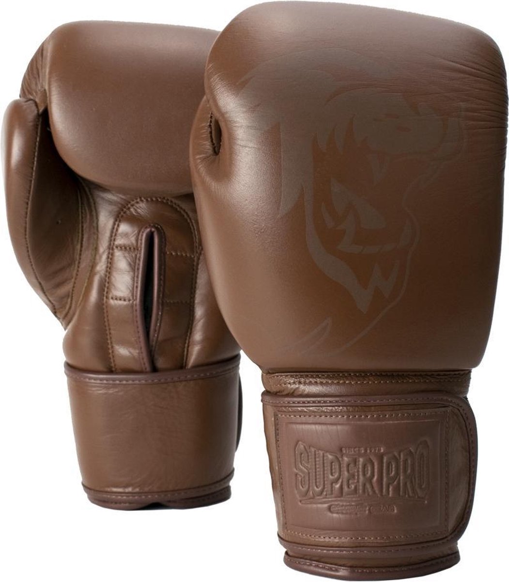Super Pro Combat Gear Legend SE Lederen (Kick)Bokshandschoenen - Bruin - 18 oz