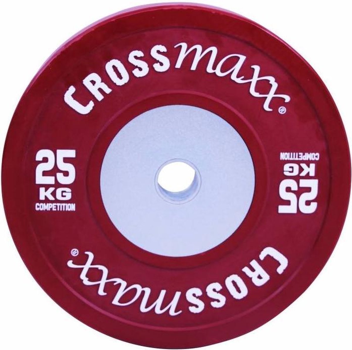 Lifemaxx Crossmaxx Competition Bumper Plate - Halterschijf -  50 mm - 25 kg
