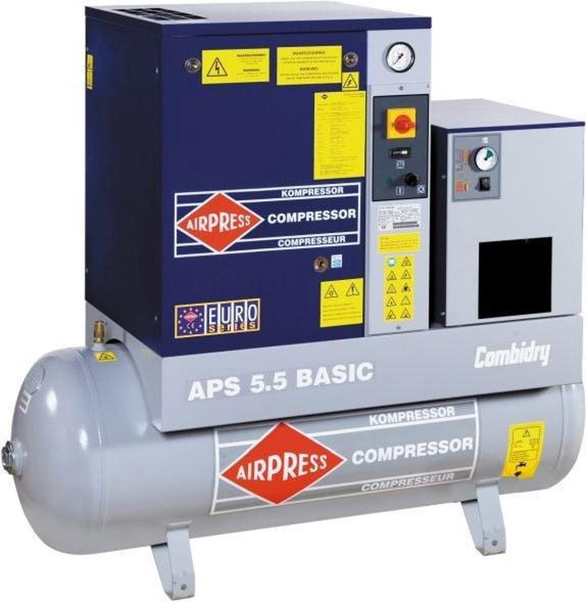 AIRPRESS 400V schroefcompressor combi dry APS 5.5 basic