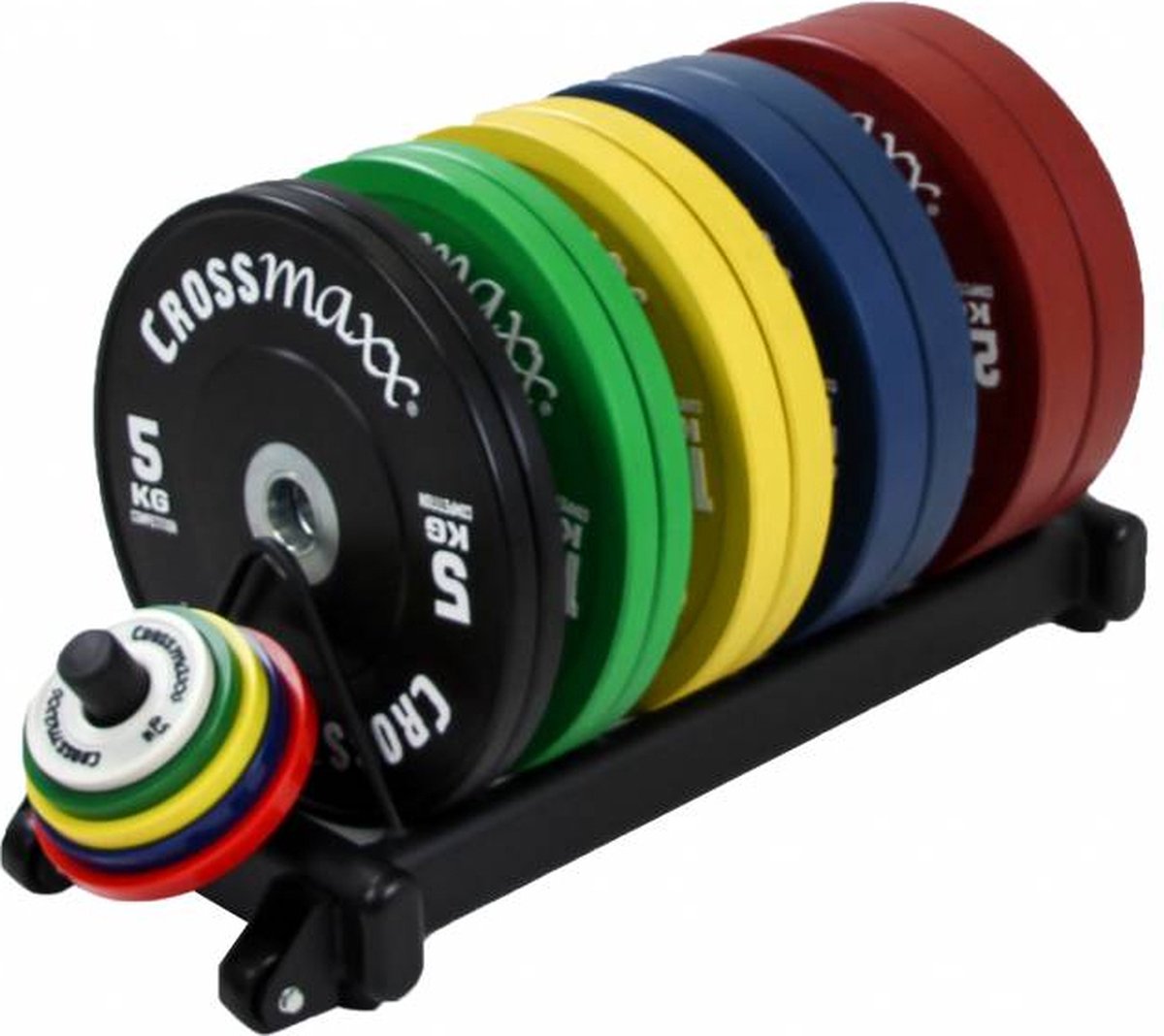 Lifemaxx Crossmaxx Bumper Plate Rack - Opbergrek voor Halterschijven