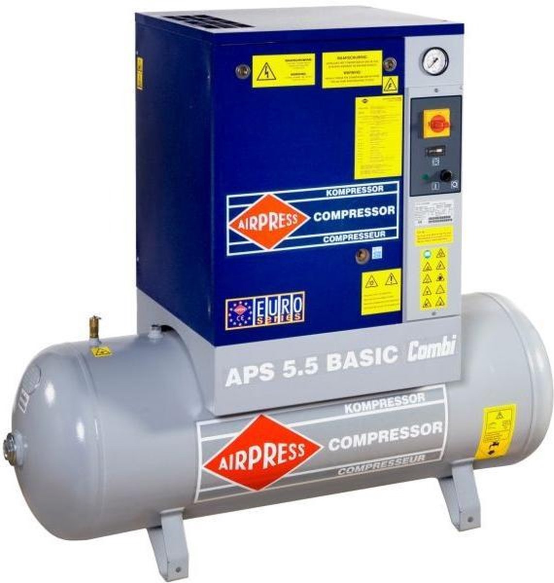 AIRPRESS 400V schroefcompressor combi APS 5.5 basic