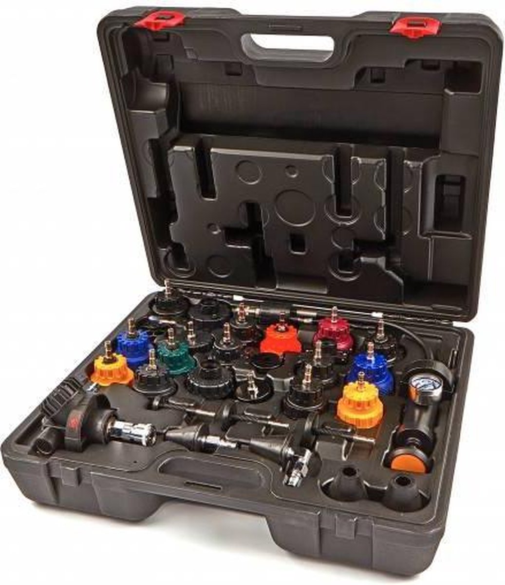 AOK PROFI 28-delige koelsysteem diagnose, afpers en vulset