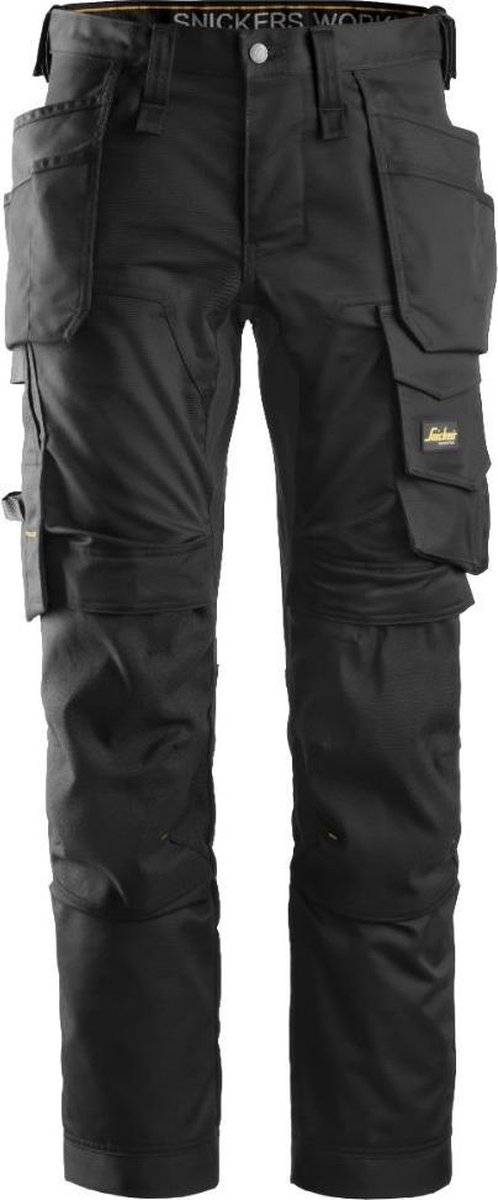 Snickers 6241 AllroundWork Stretch Werkbroek Met Holsterzakken - Zwart - Maat 050