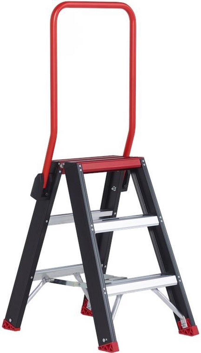 Altrex Taurus TDO 3 Dubbele Trap - Aluminium Met Coating - 2 X 3 Treden - Max. Werkhoogte 2.70 M.