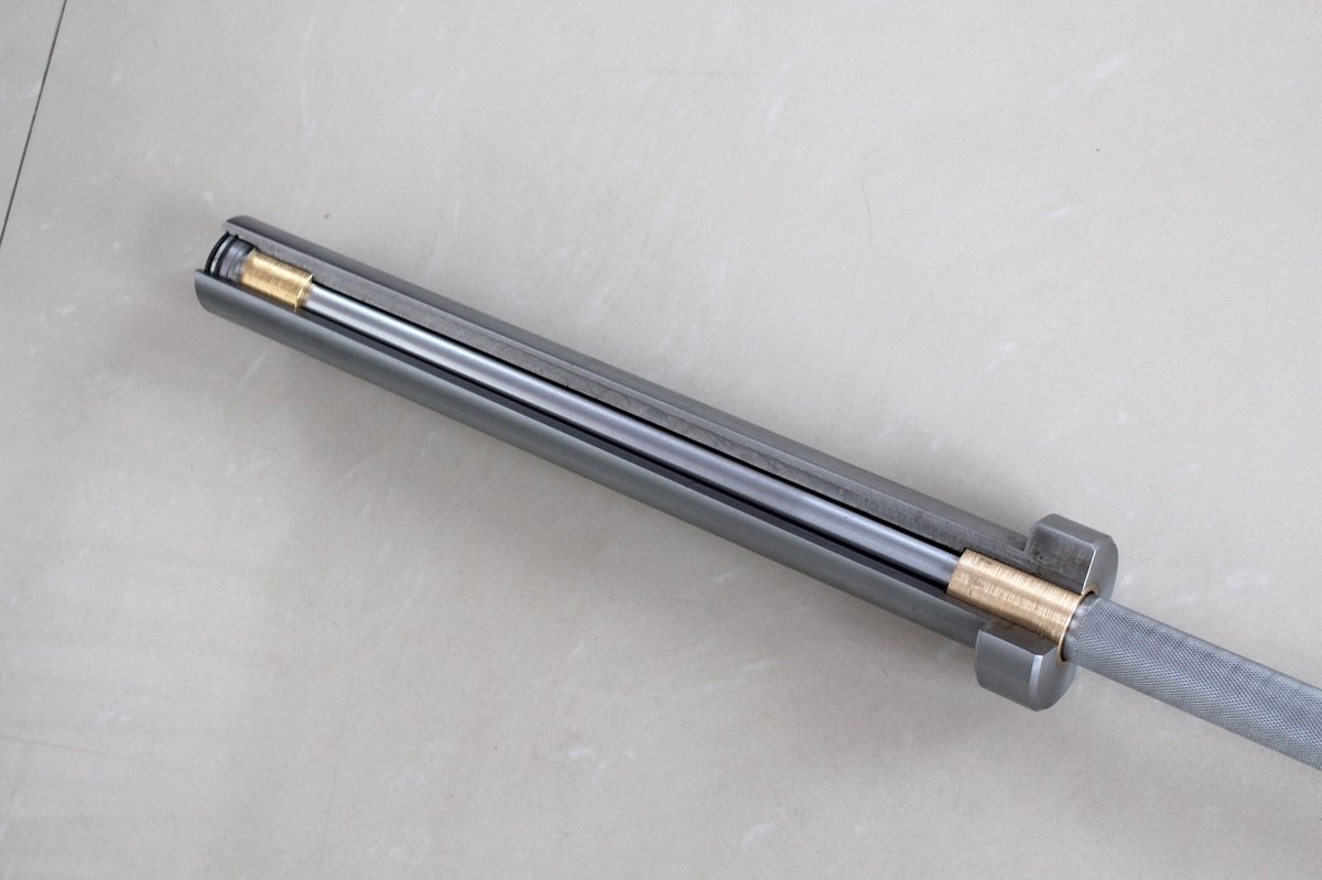 Muscle Power Olympische Crossfit Bar - Zwart/Chroom - 220 cm