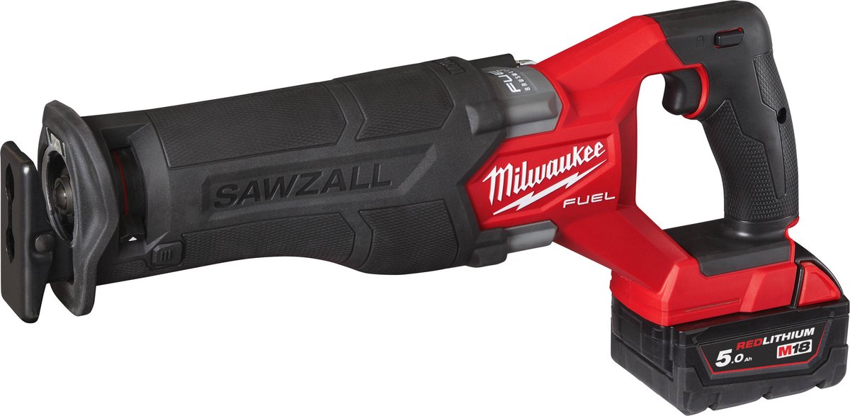 Milwaukee M18 FSZ-502X 18V Li-ion Accu Reciprozaag Set (2x 5.0Ah Accu) In HD Box - Koolborstelloos - Snelwissel