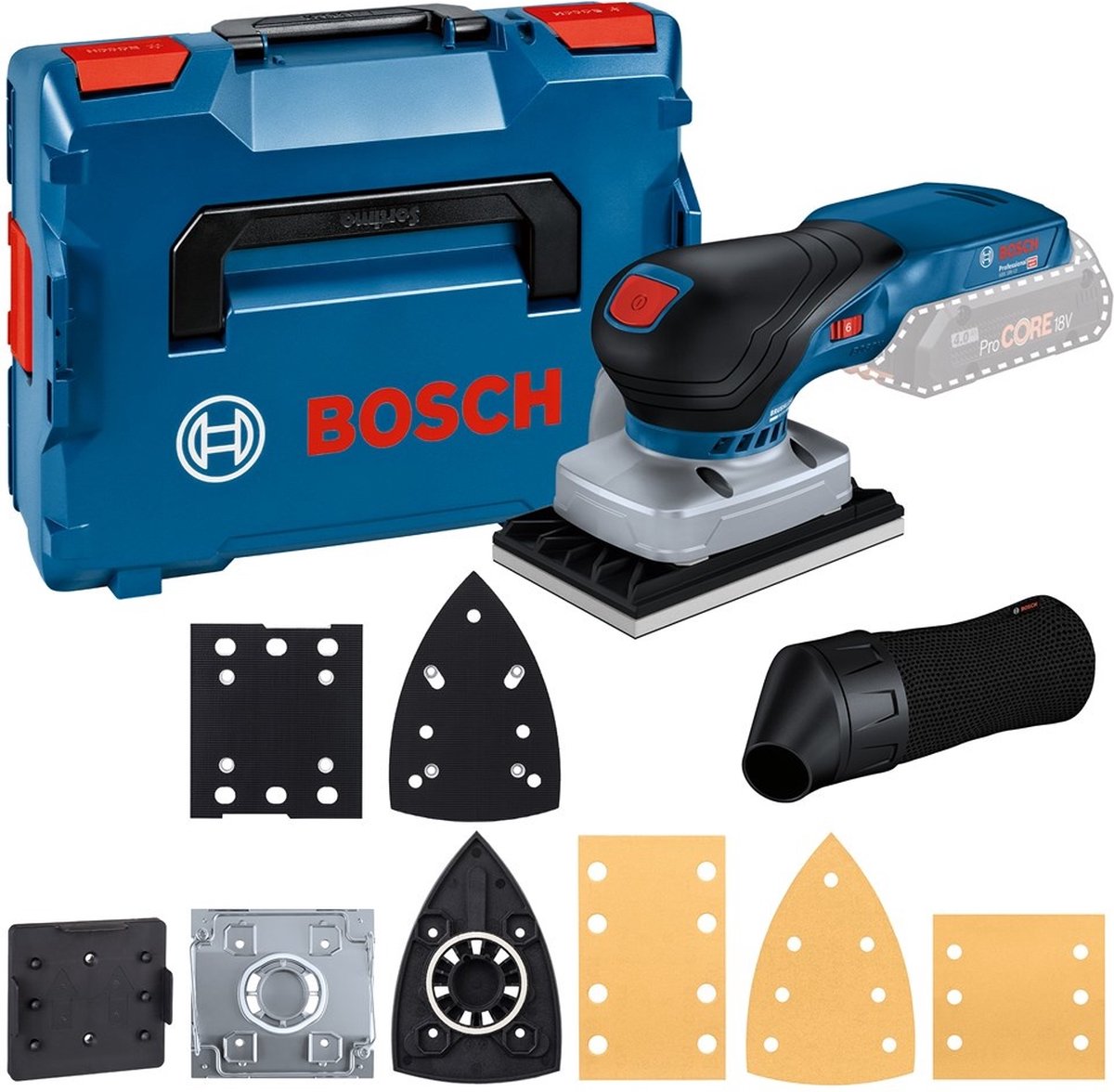 Bosch GSS 18V-13 18V Li-ion Accu Vlakschuurmachine Body In L-Boxx - Koolborstelloos