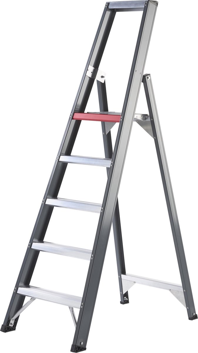 Altrex Falco FEO 5 Trap - Enkel - Aluminium Met Coating - 5 Treden - Max. Werkhoogte 3.20 M.