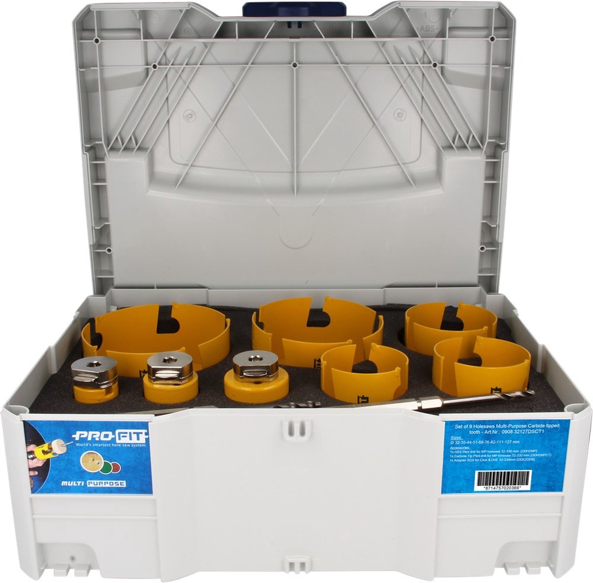 ProFit 090832127DSCT1 Multi Purpose Gatzagen Set In T-Loc Systainer 9 Stuks