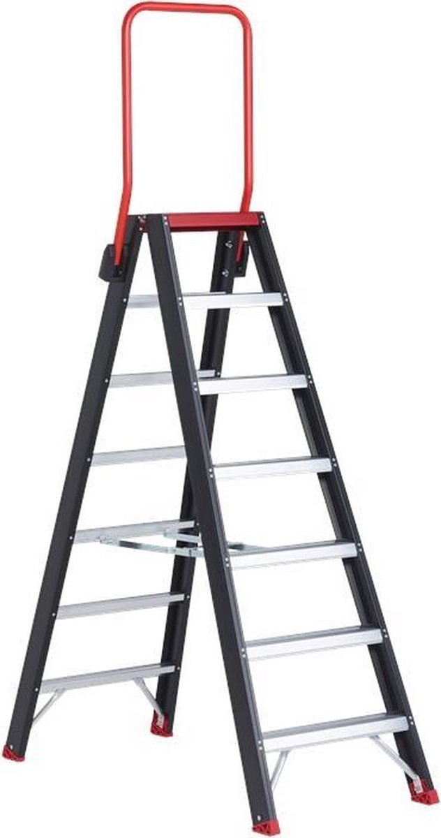 Altrex Taurus TDO 7 Dubbele Trap - Aluminium Met Coating - 2 X 7 Treden - Max. Werkhoogte 3.65 M.