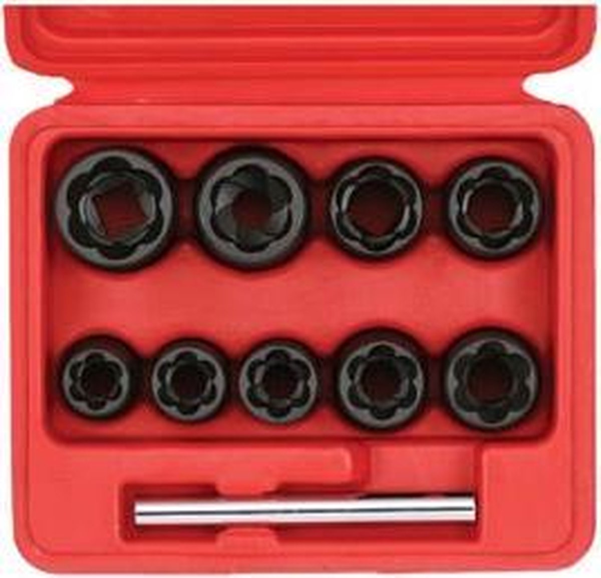 SONIC 10-delige set 3/8"spiraaldoppen