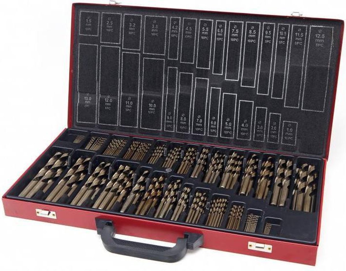 230-delige HSS 5% Cobalt borenset