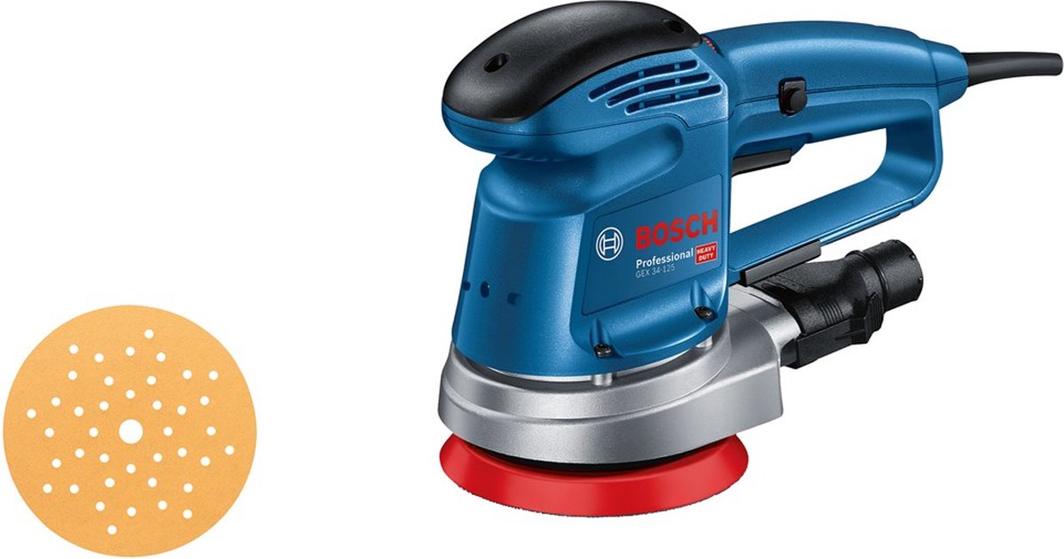 Bosch GEX 34-125 Excentrische Schuurmachine - 340W - 125mm