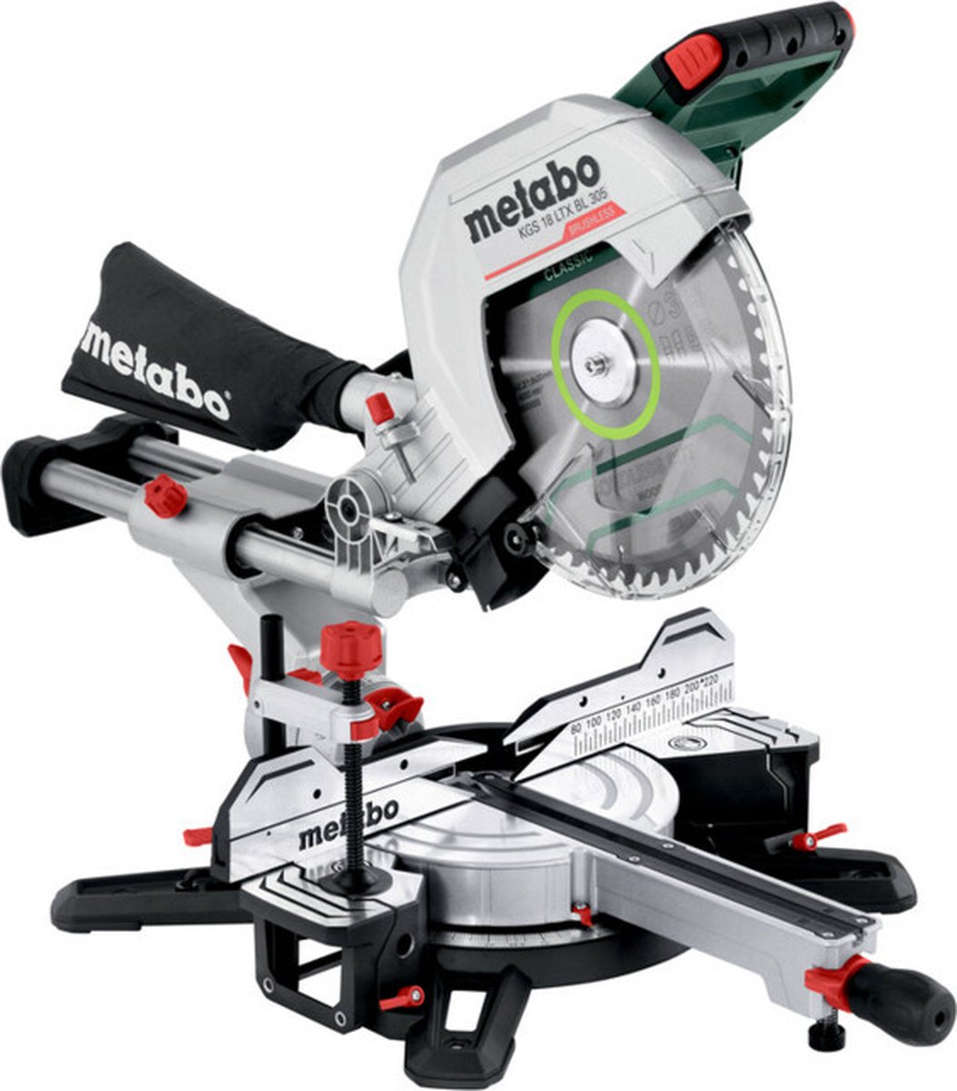 Metabo KGS 18 LTX BL 305 LiHD Accu Afkortzaag Body - 305 X 30 Mm
