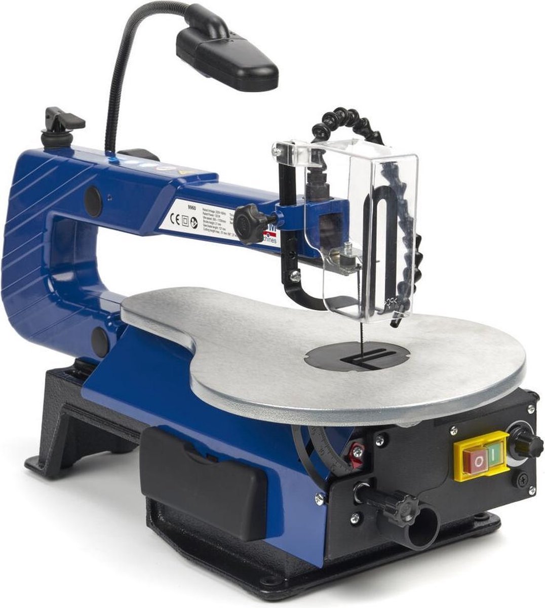 HBM 120 Watt figuurzaagmachine (met verlichting en stofblaassysteem)