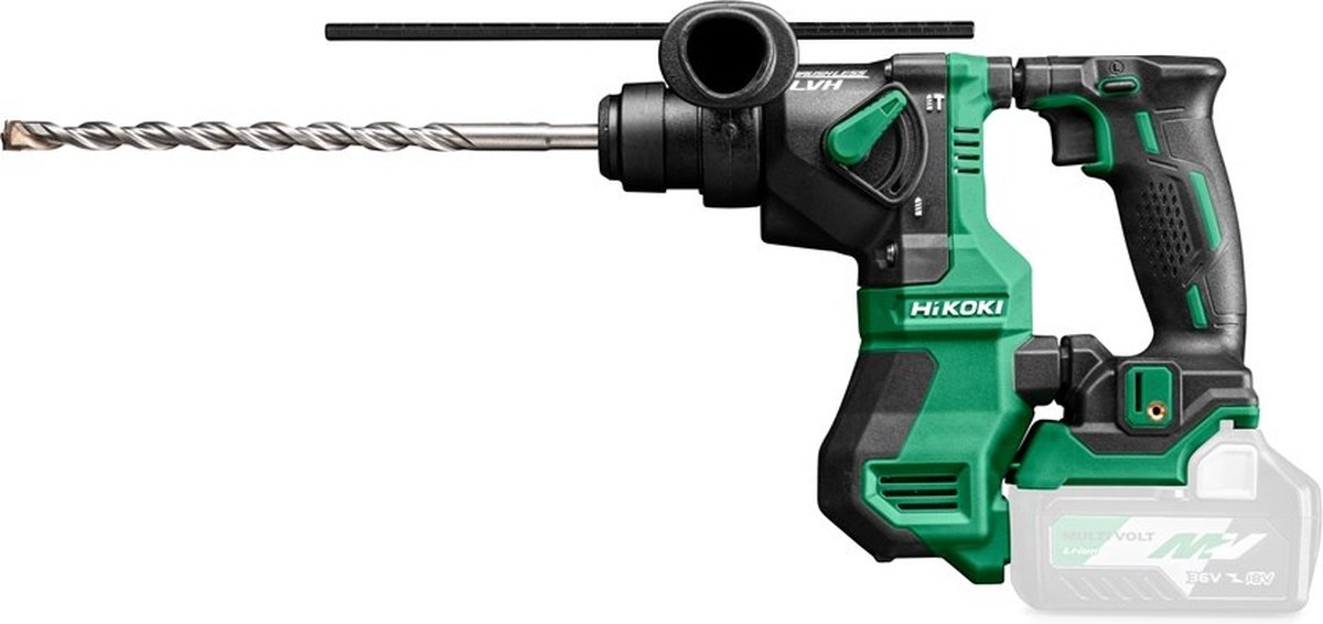HiKOKI DH18DPAW4Z 18V Li-Ion SDS-Plus Accu Boorhamer Body - 1,3J - Koolborstelloos