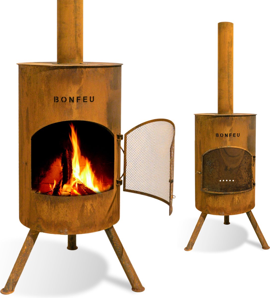 BonFeu 5002R Tuinhaard BonTon 50 - Roest - 172cm - 50cm