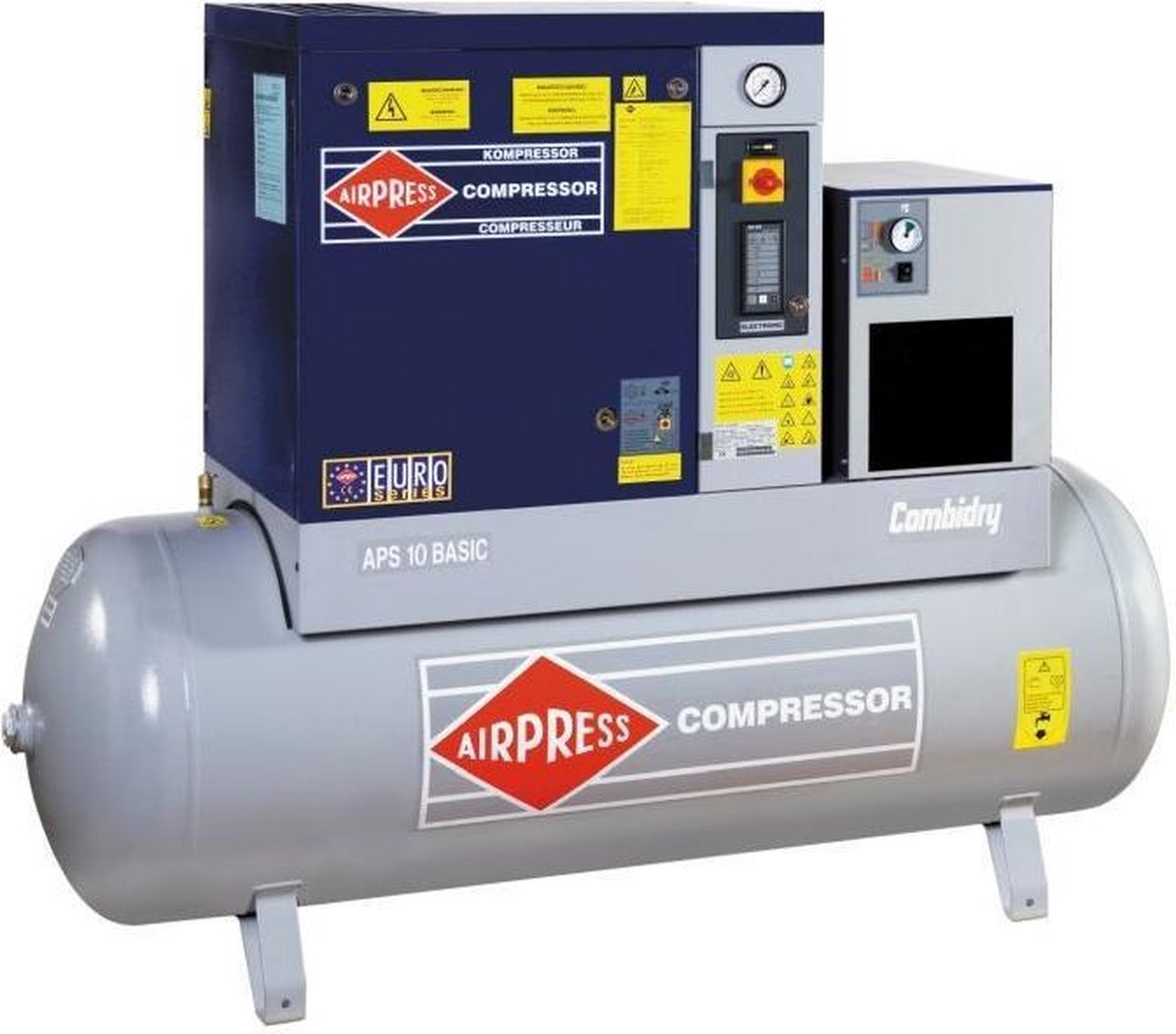 AIRPRESS 400V schroefcompressor combi dry APS 10 basic
