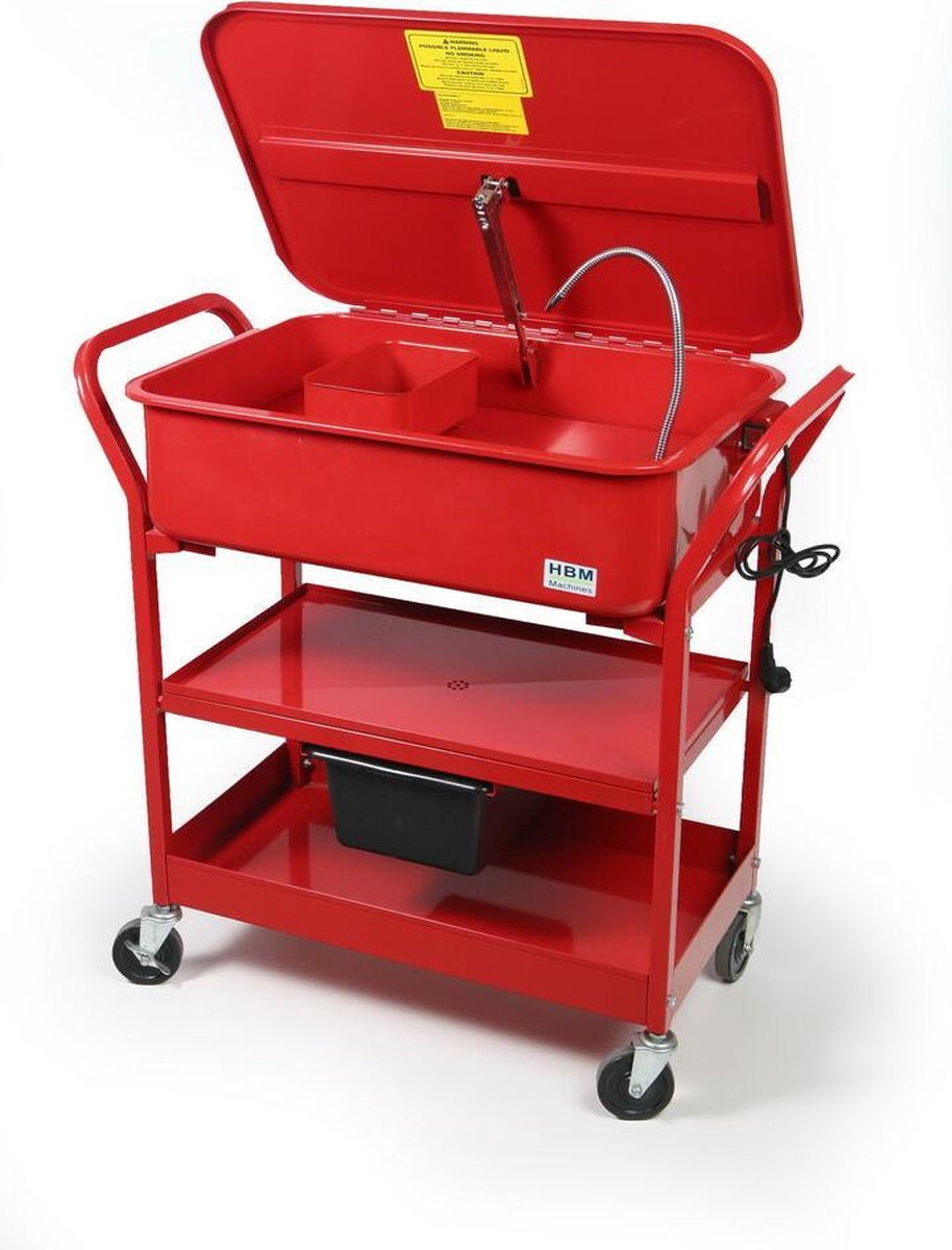 Ontvetterbak 90 Liter verrijdbaar