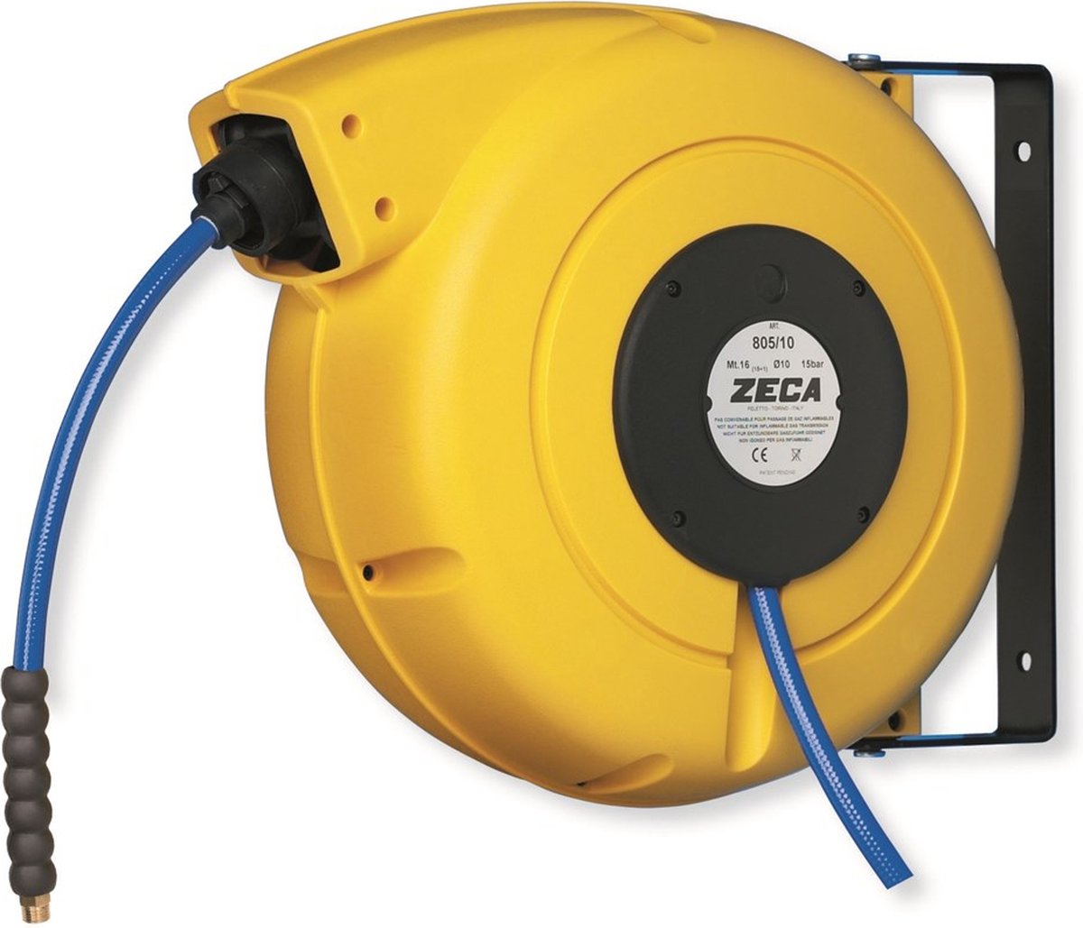 Zeca ZELU805/10 Luchthaspel Met KPU Slang - 10mm X 16 + 1,5m