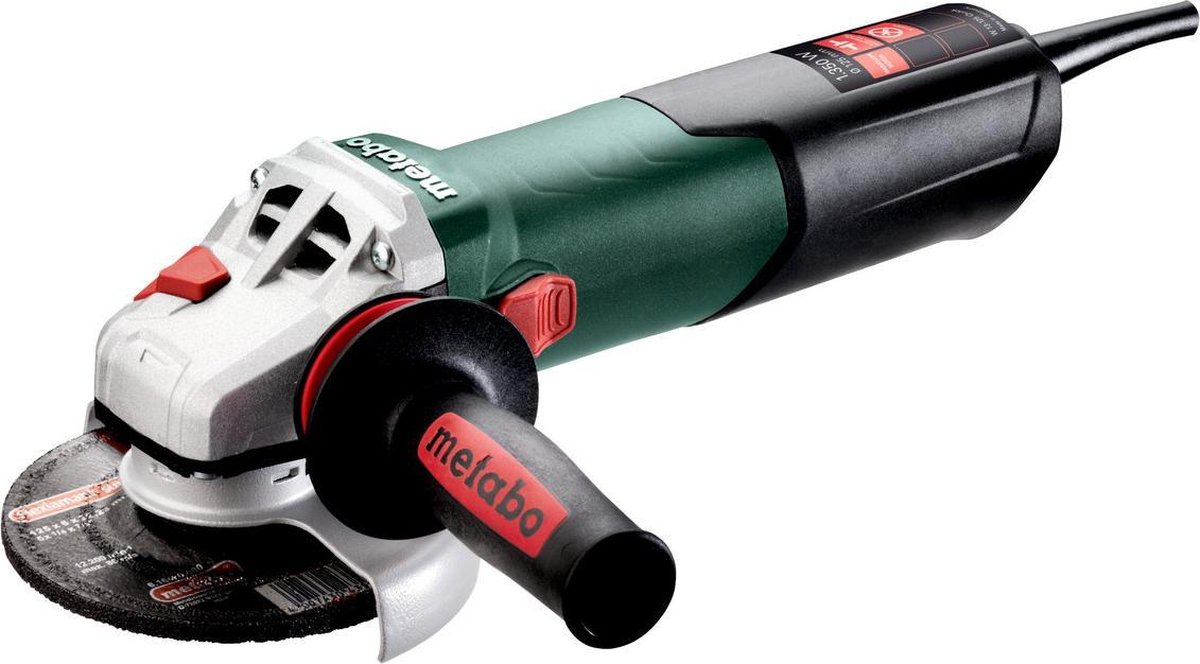 Metabo W 13-125 Quick Haakse Slijper - 1350W - 125mm - 3,4Nm