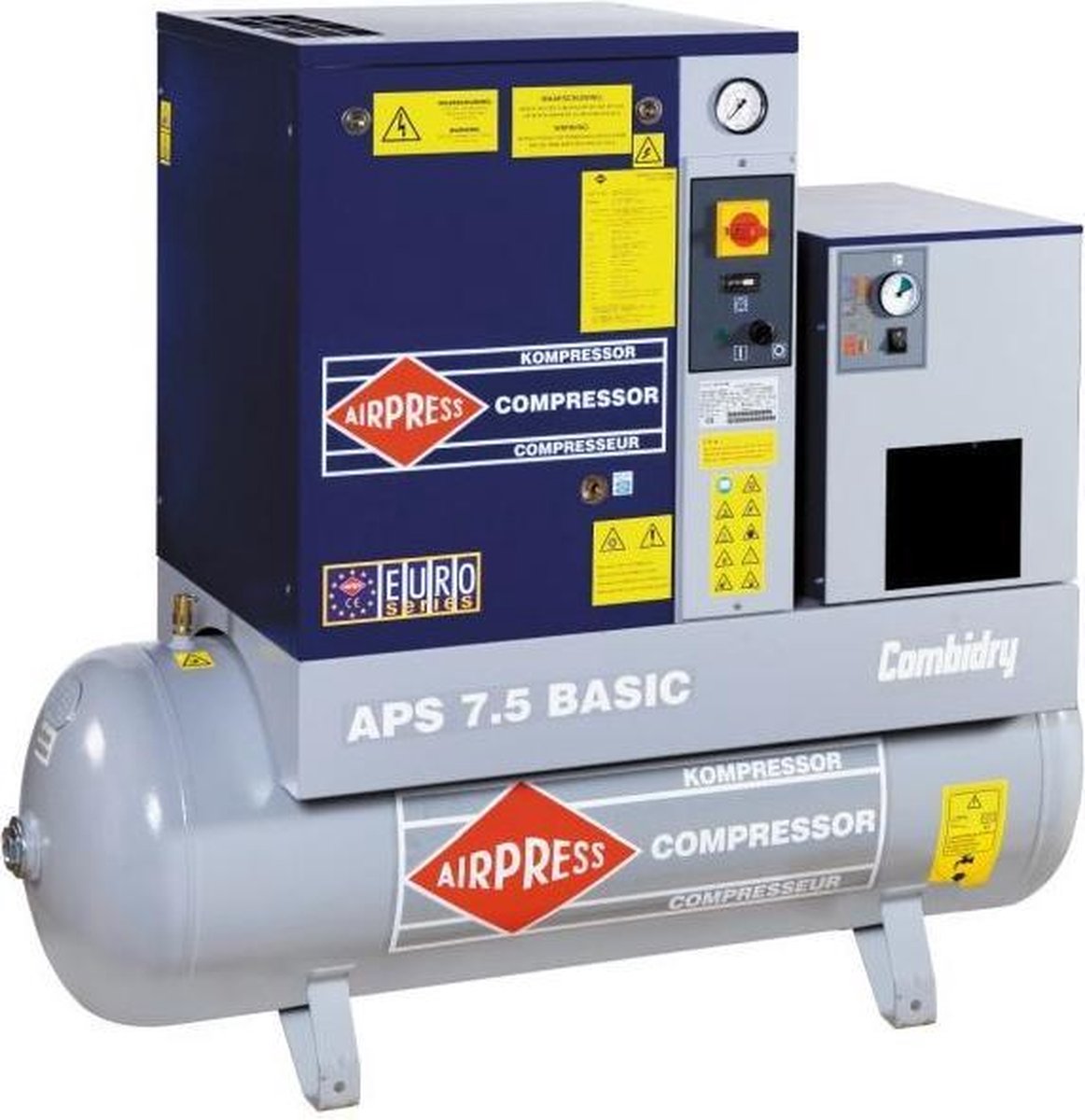 AIRPRESS 400V schroefcompressor combi dry APS 7.5 basic