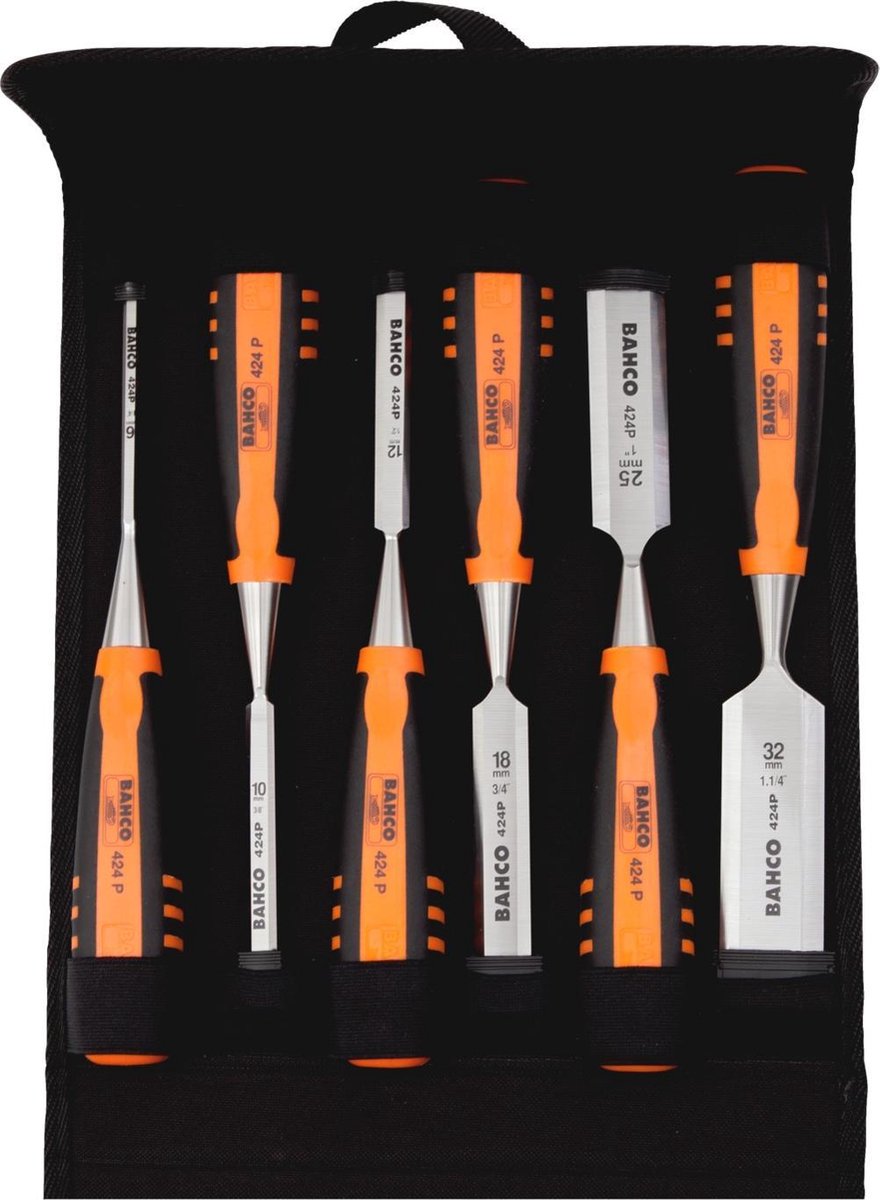 Bahco 424P-S6-PP 6-Delige Steekbeitelset In Hoes - 6-32mm