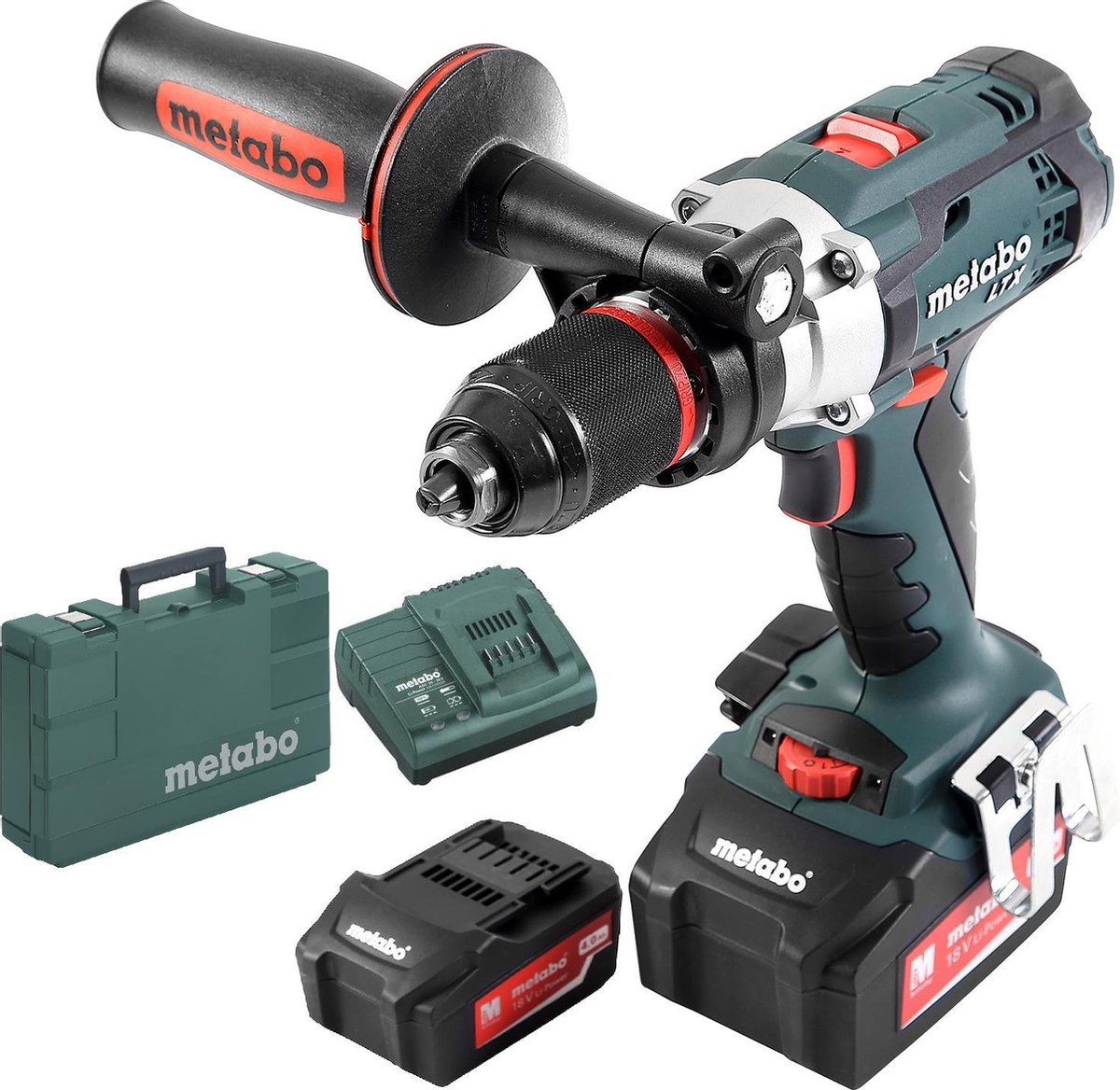 Metabo SB 18 LTX Impuls 18V Li-Ion Accu Klopboor-/schroefmachine Set (2x Li-Power 4.0Ah Accu) In MetaBOX