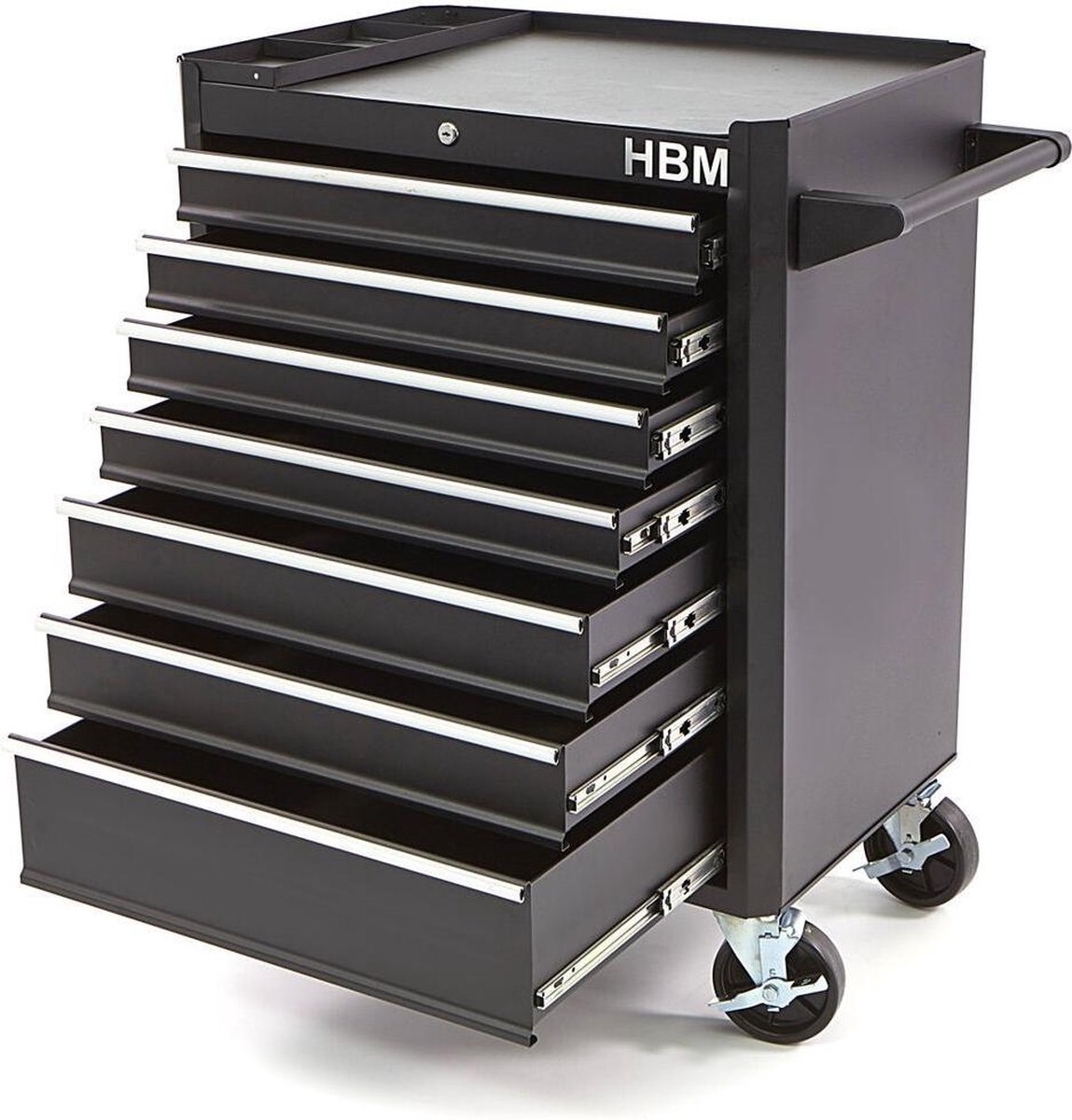 Gereedschapswagen PROFI 7 laden ZWART