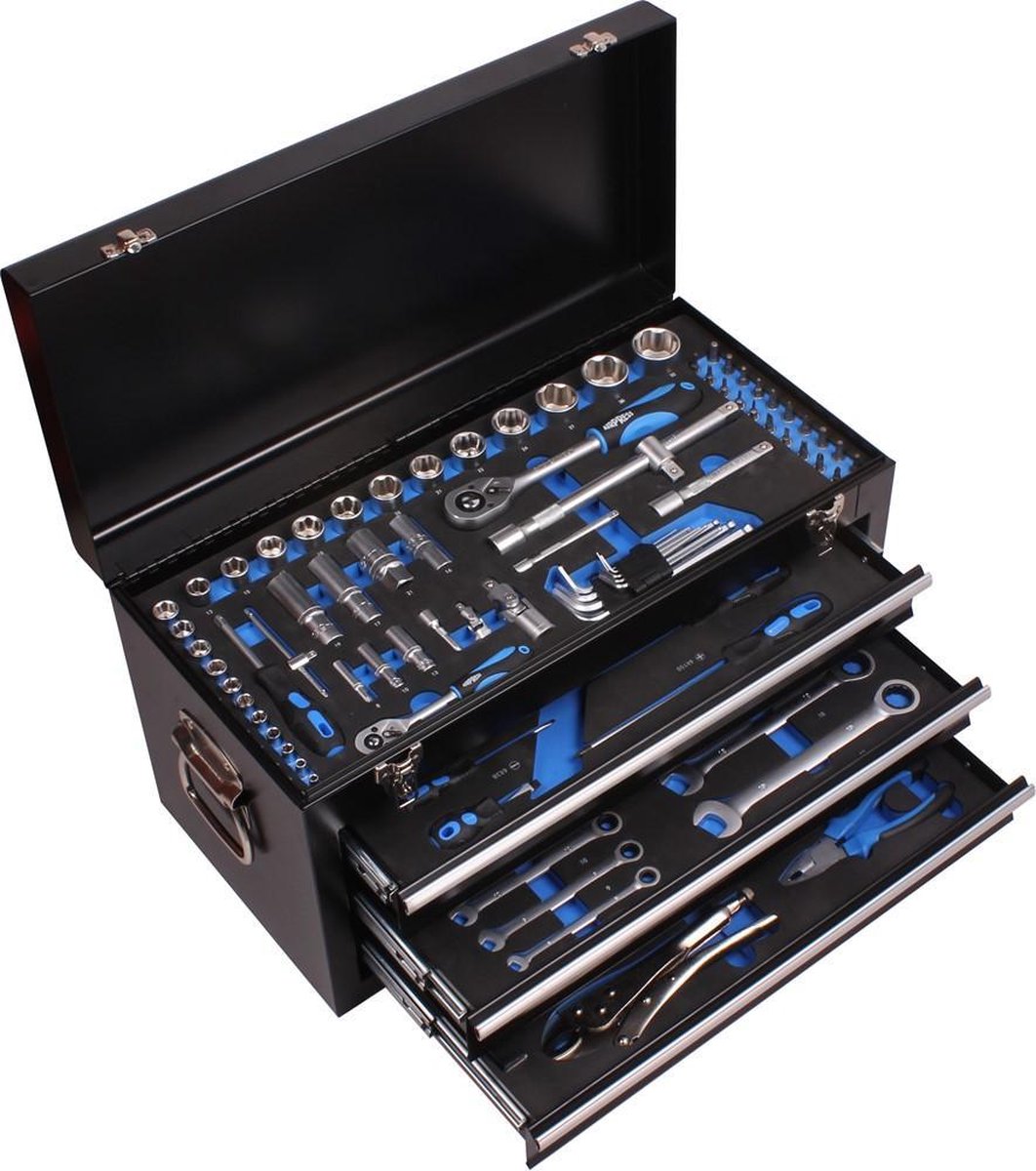 Airpress 75251 - Gereedschapskoffer Chroom Vanadium 97 Delig