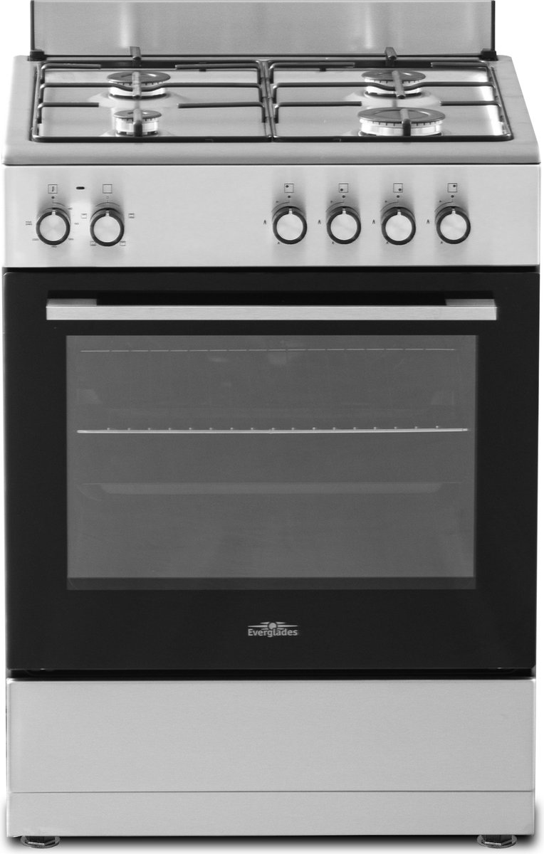 Everglades Evck6011 Gasfornuis 60 Cm Inox Fornuis