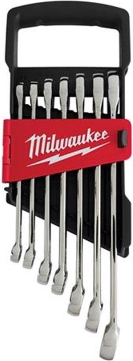 Milwaukee 4932464993 7-delige Ratelsleutelset - 8-17mm