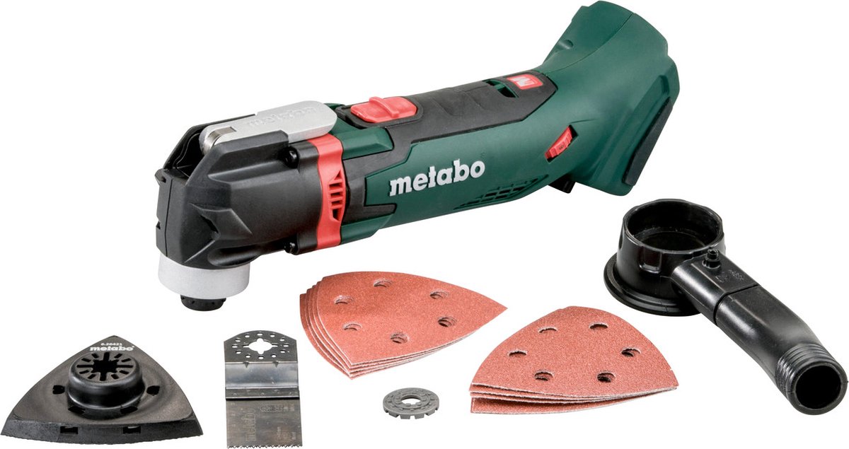 Metabo MT 18 LTX 18V Li-Ion Accu Multitool Body + 14 Delige Accessoireset In MetaBOX