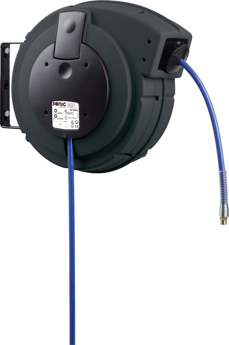 SONIC luchtslanghaspel 14+1 meterØ10mm