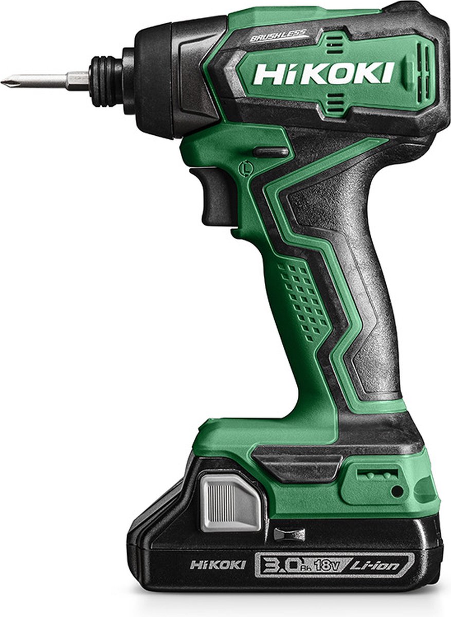 HiKOKI WH18DDWQZ 18V Li-Ion Accu Slagschroevendraaier Set (2x 3,0Ah) In HSC - 140Nm - 1/4"- Koolborstelloos