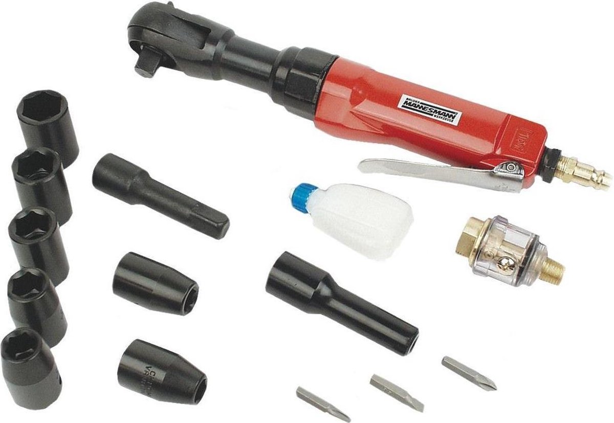 MANNESMANN pneumatische 1/2"ratel + doppen (1531)