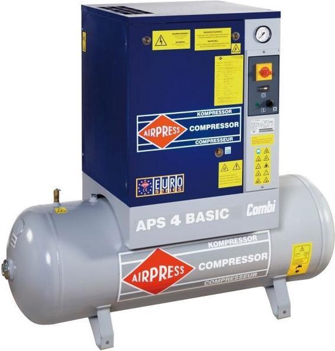 AIRPRESS 400V schroefcompressor combi APS 4 basic