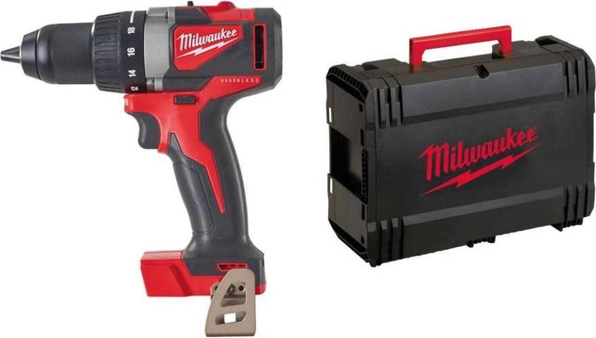 Milwaukee M18 BLDD2-0X 18V Li-Ion Accu Schroefboormachine Body In HD-box - Koolborstelloos - 82Nm