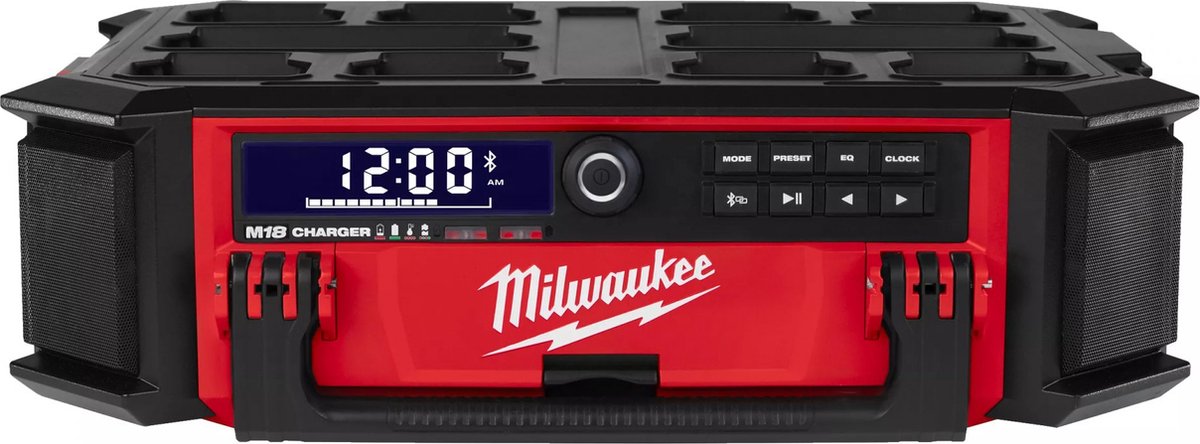 Milwaukee M18 PRCDAB+-0 18V Li-Ion Accu Packout Bouwradio Body - DAB+ - IP58