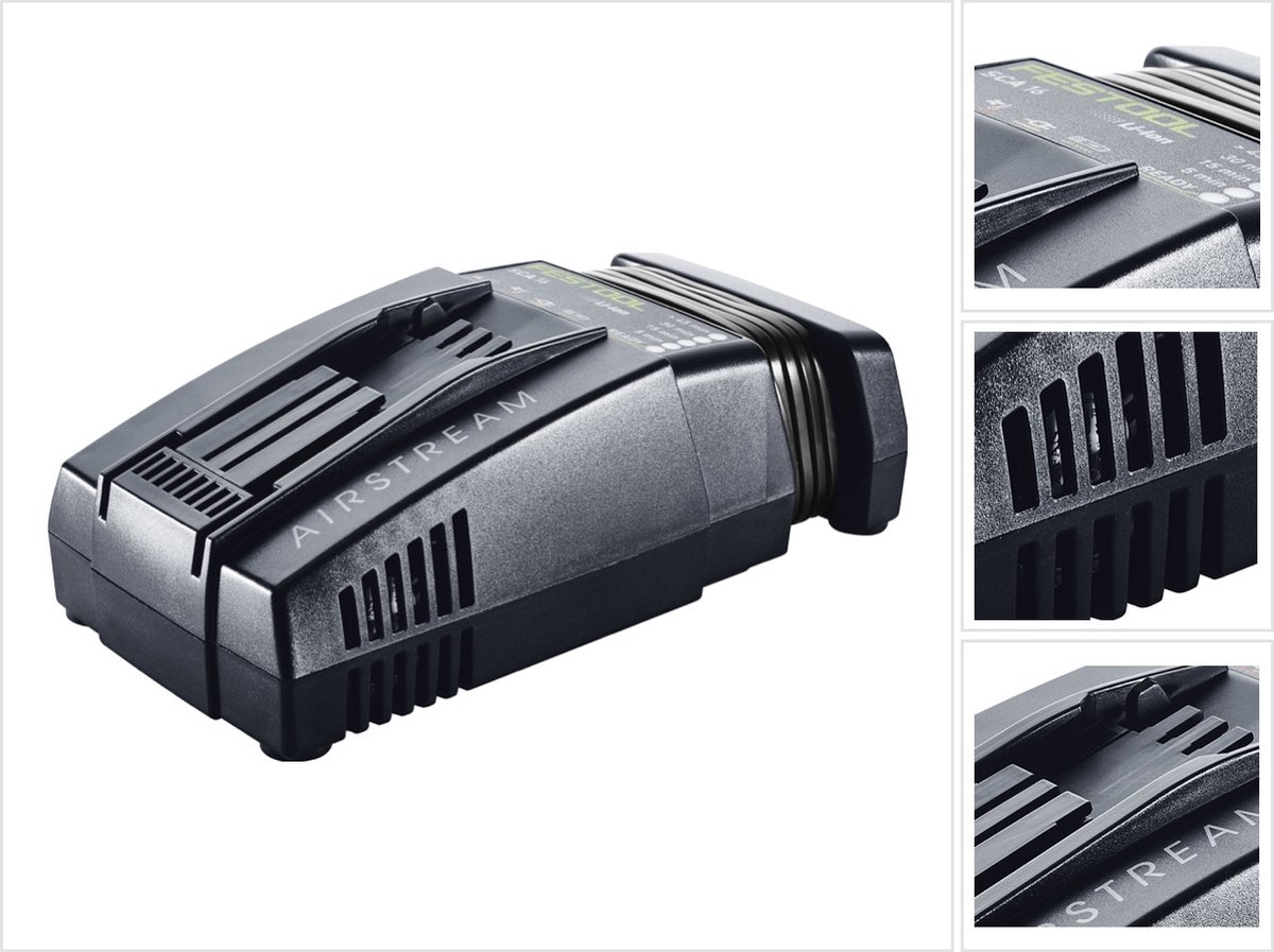 Festool SCA 16 Sneloplaadapparaat - 10,8V - 14,4V - 18V