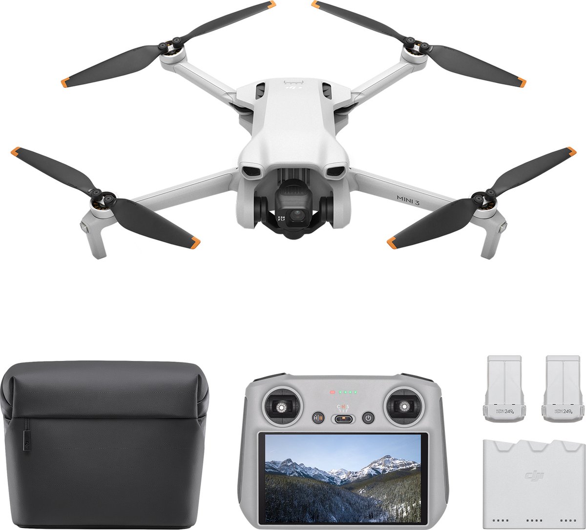DJI Mini 3 Fly More Combo + Rc Smart-controller Drone Grijs
