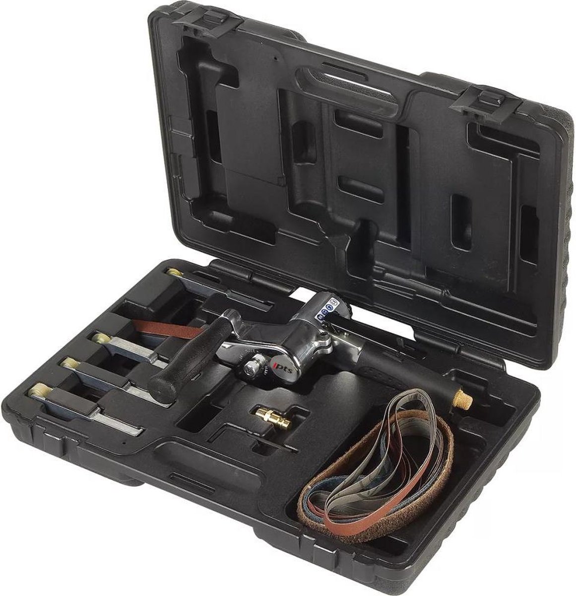 RODAC bandschuurmachine + 5 armen + schuurpapier