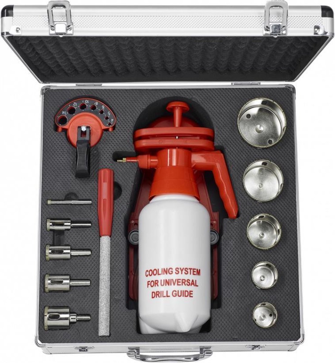 Carat ETNSET0100 10 Delige Diamantboorset Voor Natboren - 1,25L